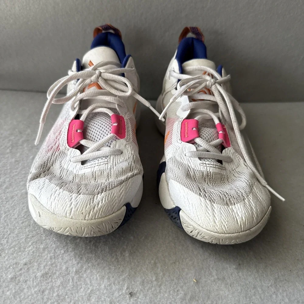 Nike Boys Giannis Immortality 2 DQ1943-102 White Basketball Shoes Sneakers Sz 7Y